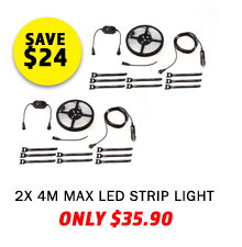 2x Illuminator 4m MAX LED Strip Light