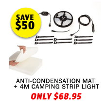Anti-Condensation Mat + 4-Metre 12v LED Camping Strip Light