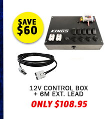 12V Control Box + 6m Lead For Solar Panel Extension
