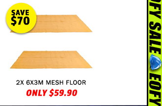 2 x Mesh Flooring 6m x 3m