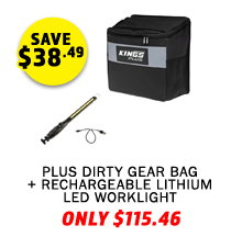 Plus Dirty Gear Bag + Rechargeable Lithium LED Worklight