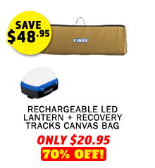 Rechargeable LED Lantern + Recovery Tracks Canvas Bag