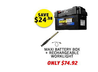 Maxi Battery Box + Rechargeable Lithium LED Worklight