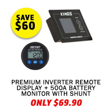 Premium Inverter Remote Display + 500A Battery Monitor With Shunt