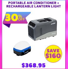 Portable Air Conditioner + Rechargeable Lantern Light