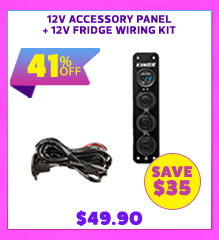 12V Accessory Panel + 12V Fridge Wiring Kit