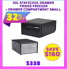 30L Stayzcool Drawer Fridge Freezer + Drawer Compartment Small
