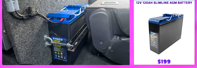 12V 120Ah Slimline AGM Battery