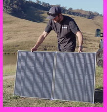 200W Folding Solar Panel + Folding Solar Panel Bag