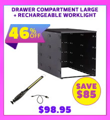 Drawer Compartment Large + Rechargeable Lithium LED Worklight