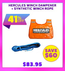 Hercules Winch Dampener + Synthetic Winch Rope