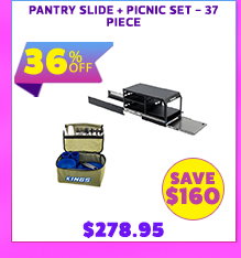 Pantry Slide + Picnic Set - 37 Piece