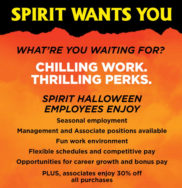 SPIRIT WANTS YOU