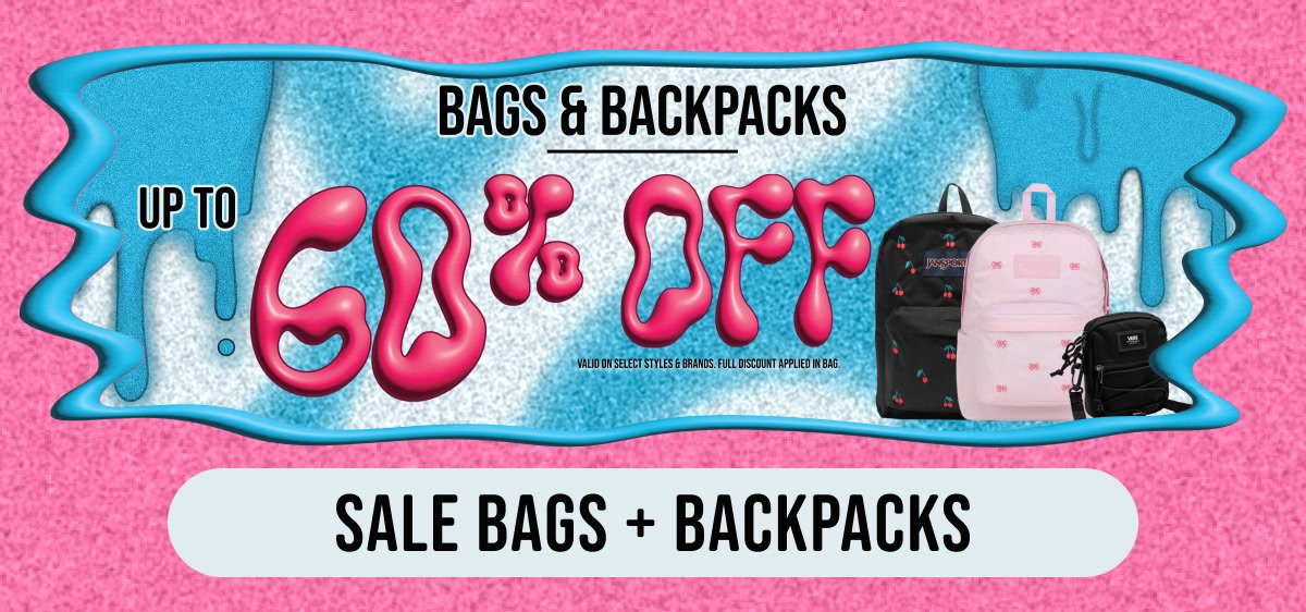 Shop bags and backpacks up to 60% off
