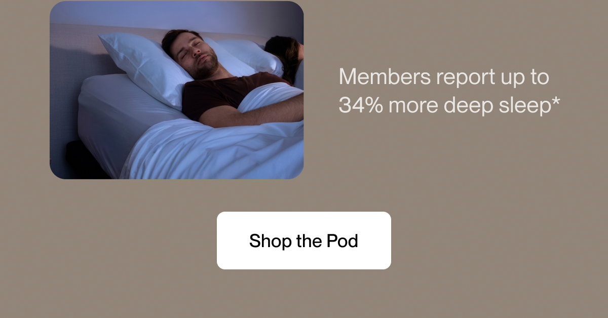 Members report up to 34% more deep sleep*