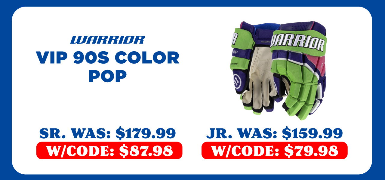 B3 - Save An Extra 20% On Warrior VIP Color Pop Gloves