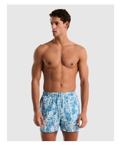 Shop 5" Hibiscus Print Swim Short