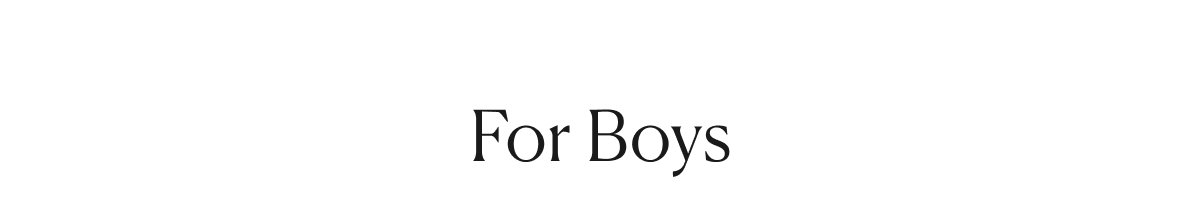 For Boys