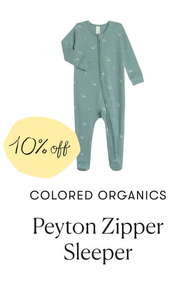Colored Organics- Peyton Zipper Sleeper- 10% off