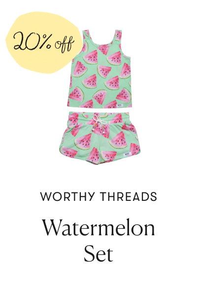 Worthy Threads: Watermelon Set - 20% off