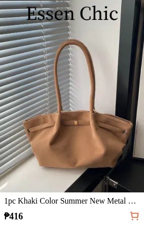 1pc Khaki Color Summer New Metal...