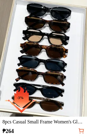 8pcs Casual Small Frame Women s...