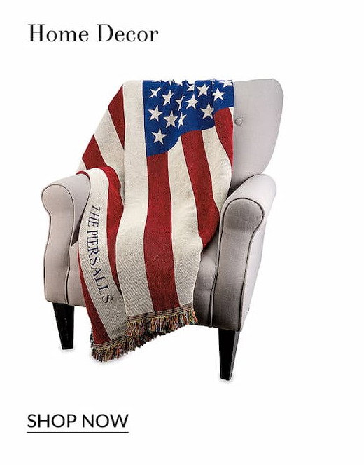 Patriotic throw