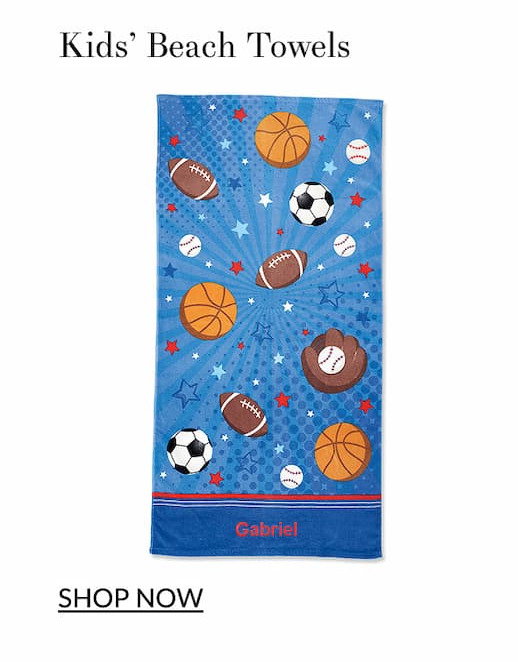 Kids' Sports Beach Towel