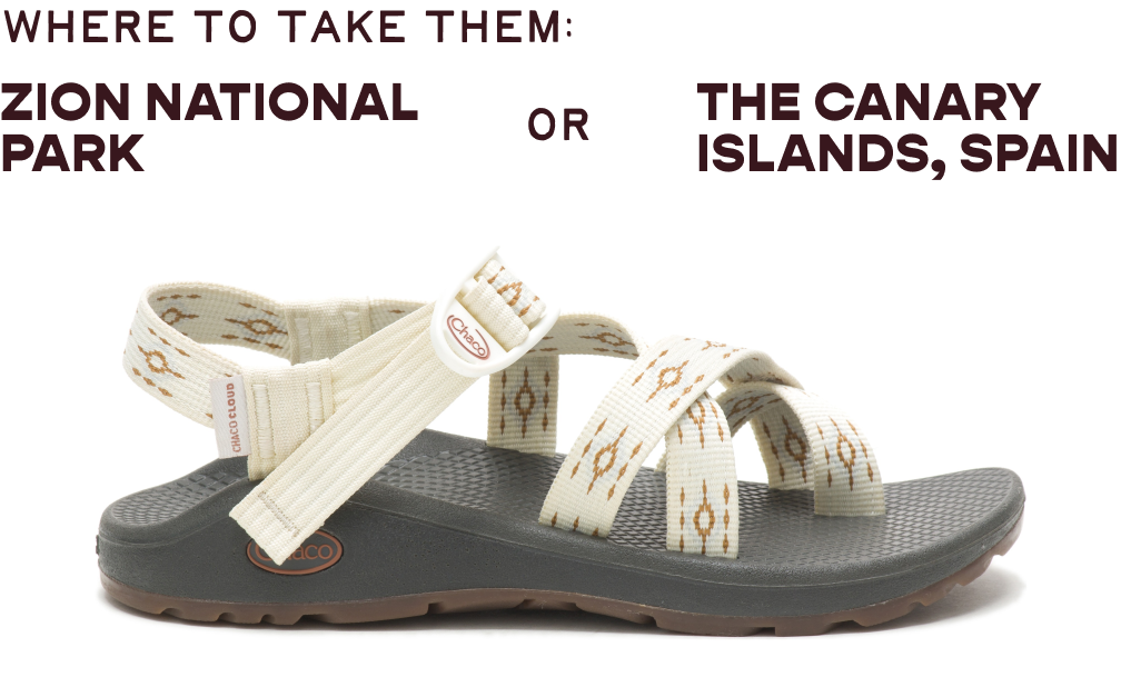 WHERE TO TAKE THEM:         ZION NATIONAL PARK         OR         THE CANARY ISLANDS, SPAIN