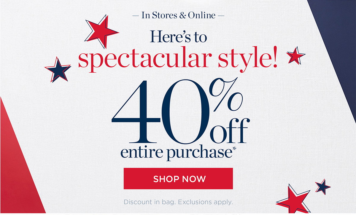 40% Entire Purchase | Shop Now