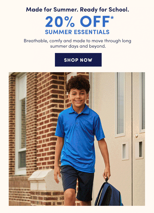20% off summer essentials