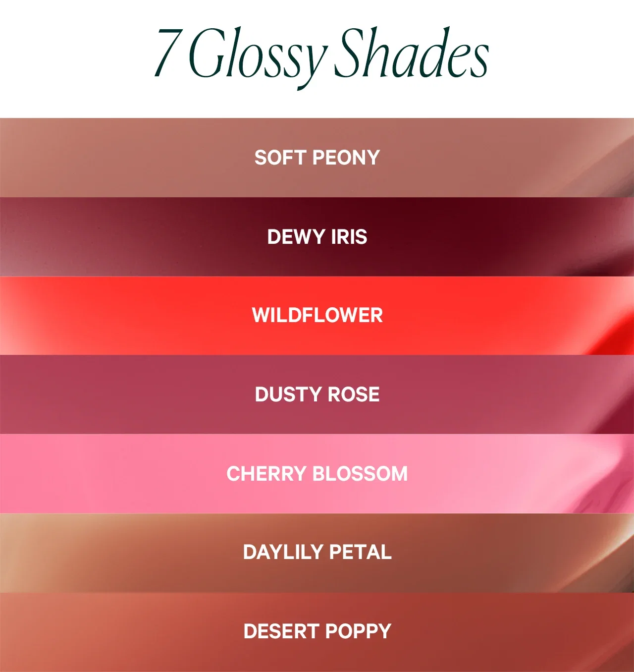 7 Glossy Shades