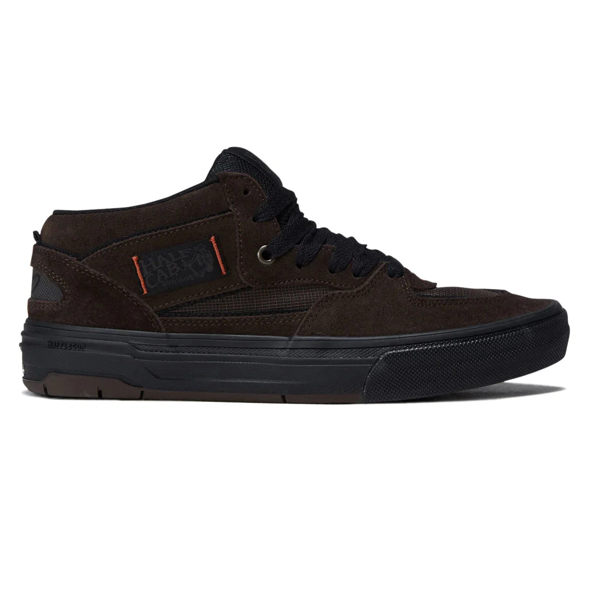 Image of Vans Skate Half Cab Wafflecup Shoes - Rizzo Brown/Black
