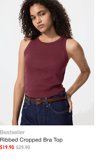 product7women0ribbed0cropped0bra0top