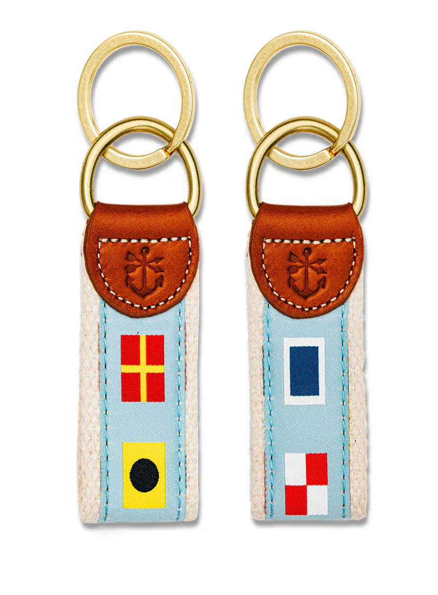 Image of Mixed Signals Ribbon Key Fob