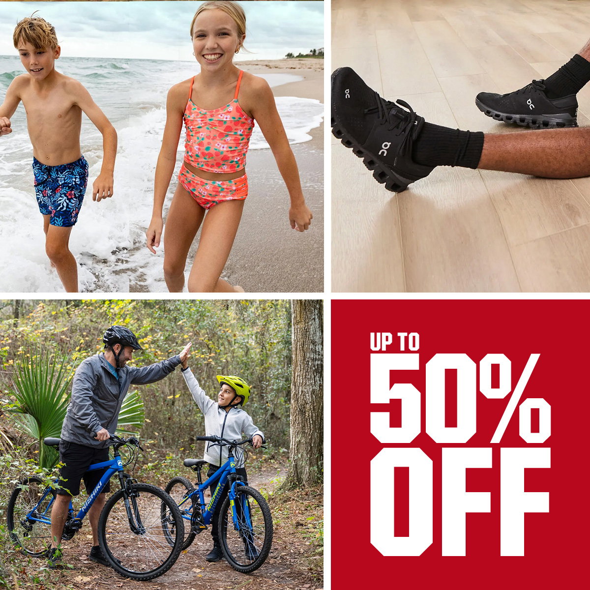 Up to 50% off.