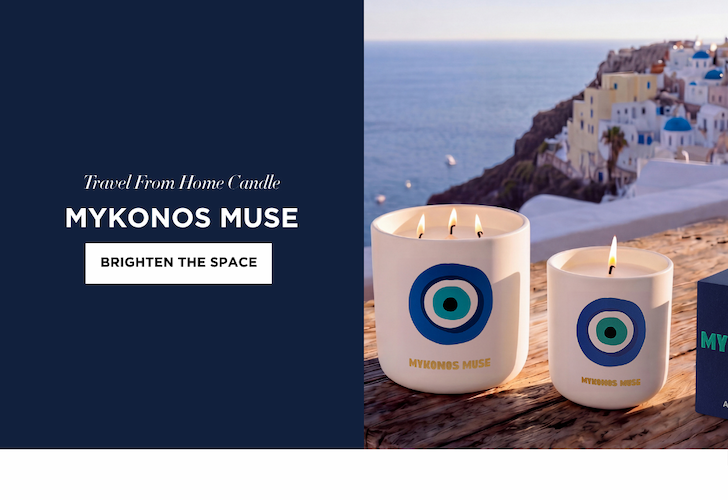 Mykonos Muse - Travel From Home Candle