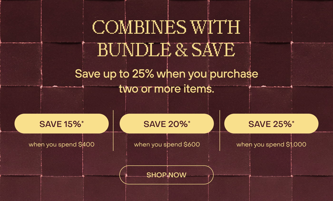 Combines with Bundle & Save