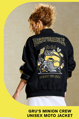 Gru's Minion Crew Unisex Moto Jacket