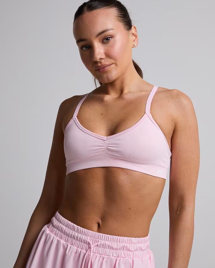 Myprotein Womens Tempo Seamless Ruched Front Sports Bra