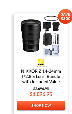 Nikon NIKKOR Z 14-24mm f/2.8 S Lens, Bundle with Included Value