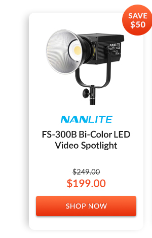 Nanlite FS-300B Bi-Color LED Video Spotlight