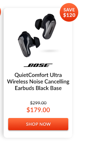 Bose QuietComfort Ultra Wireless Noise Cancelling Earbuds Black Base