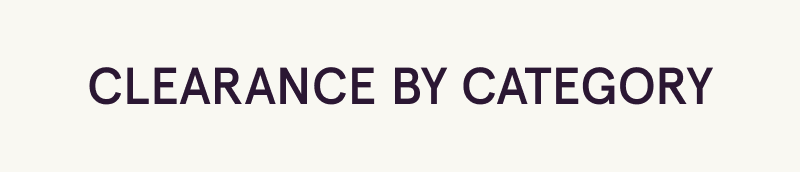 Clearance by category