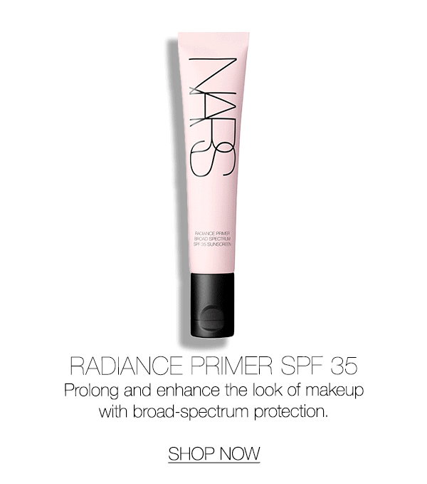 Slot 5: Prolong and enhance the look of makeup with Radiance Primer SPF 35’s broad-spectrum protection.