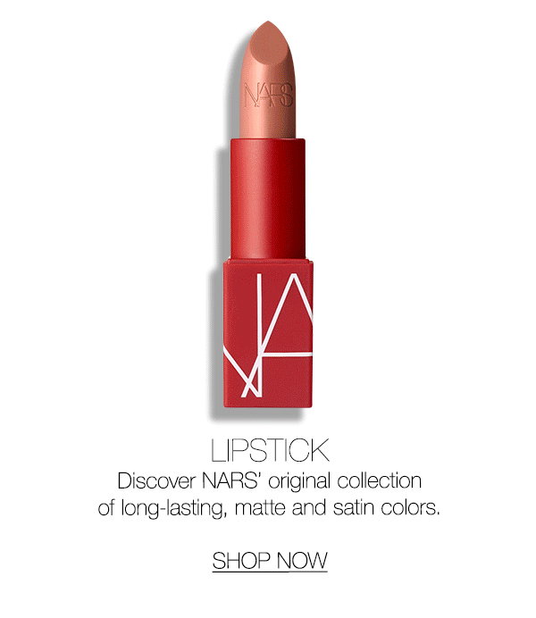 Slot 6: Discover NARS’ original collection of long-lasting, matte and satin Lipstick colors.