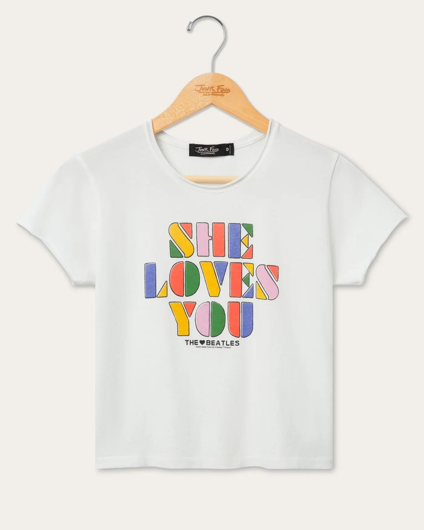 Image of Women's The Beatles She Loves You Vintage Baby Tee
