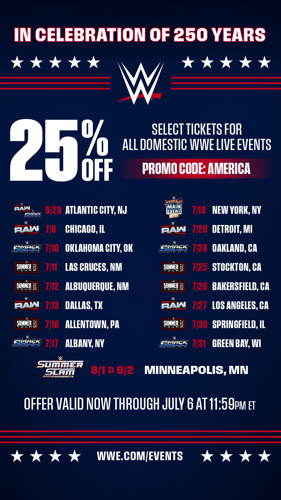 250 Year Offer