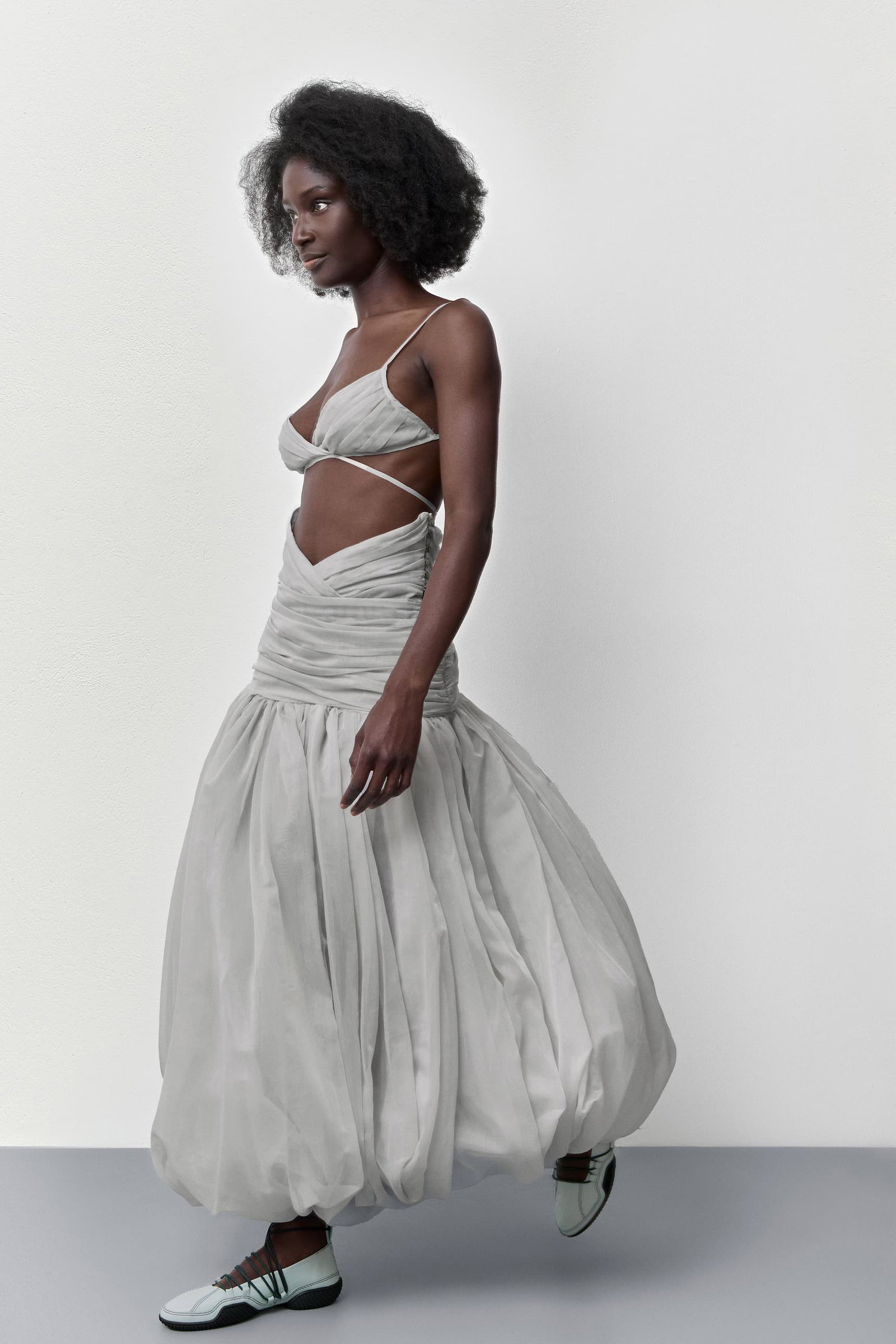 ADRIENNE ECRU SKIRT