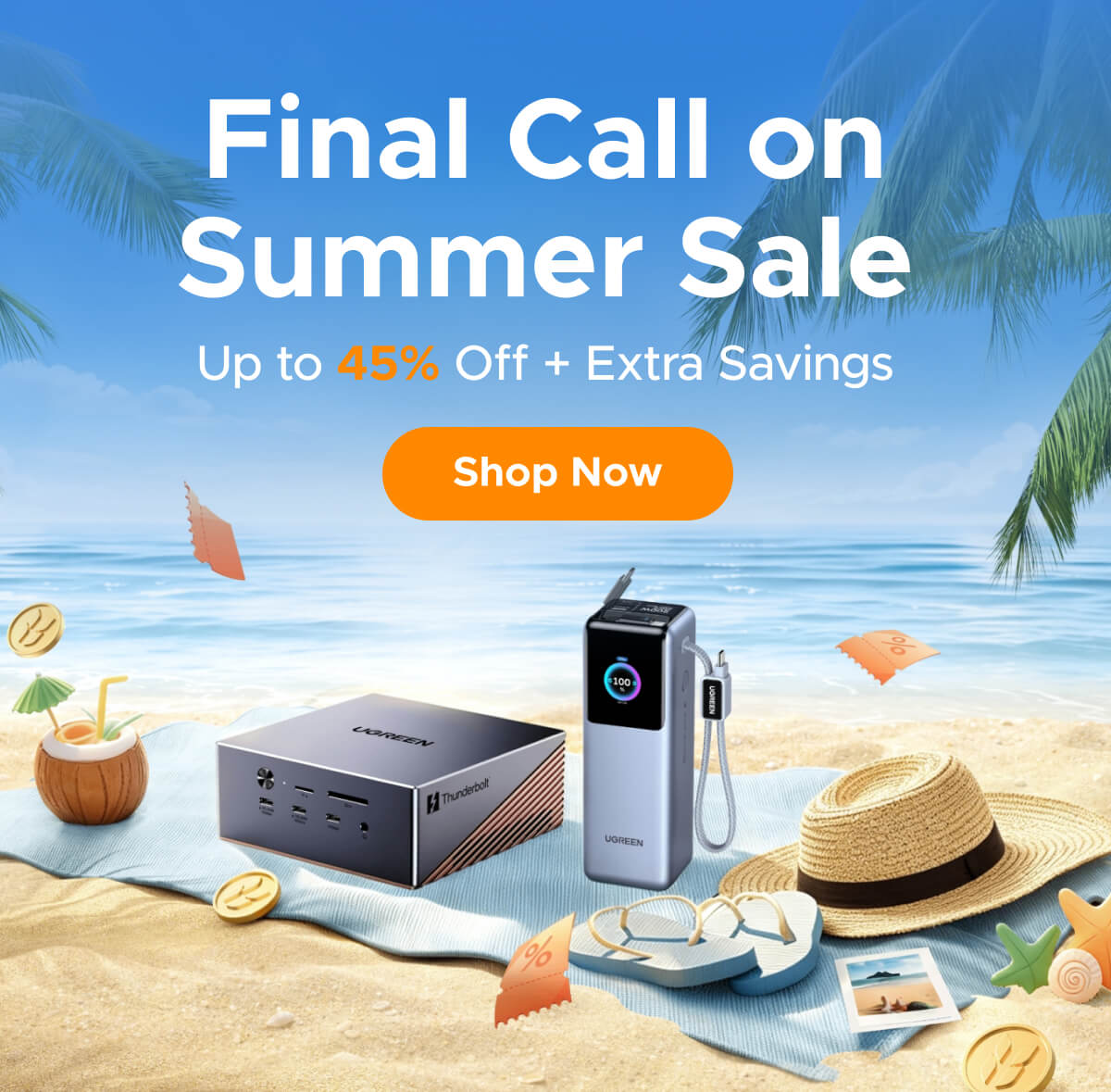 Final Call on Summer Sale Up to 45% Off + extra savings
